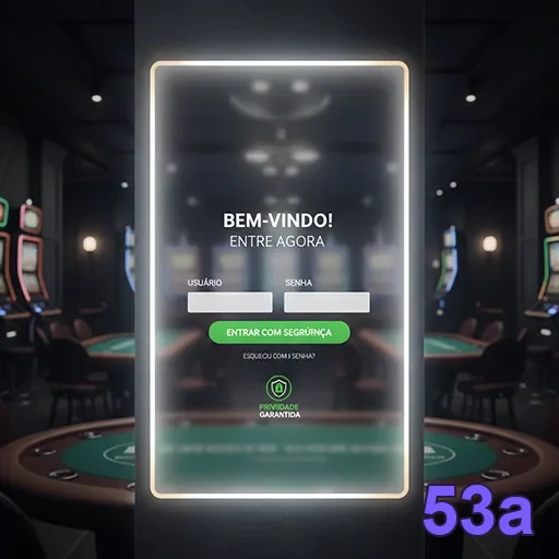 Celular com login protegido e privacidade no app 53a
