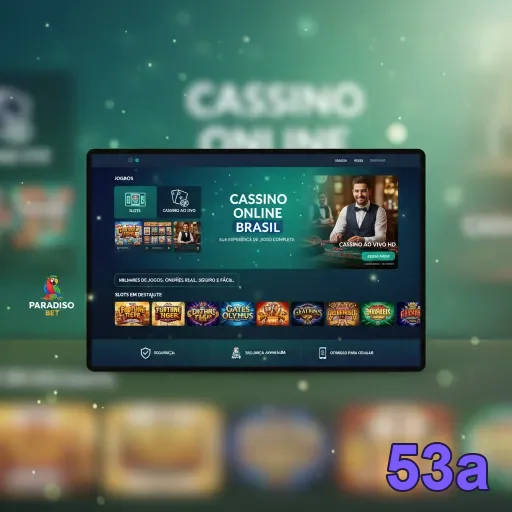 Tela da 53a em celular com login seguro e suporte